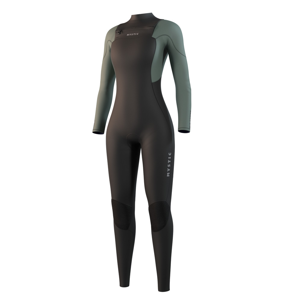 Mystic Star Fullsuit 5/3mm combinaison femme verte avec double fermeture avant foto 1