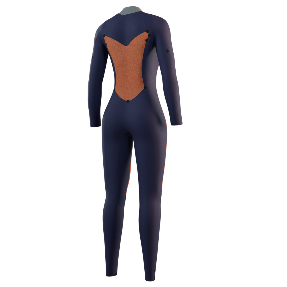 Mystic Star Fullsuit 5/3mm combinaison femme verte avec double fermeture avant 4