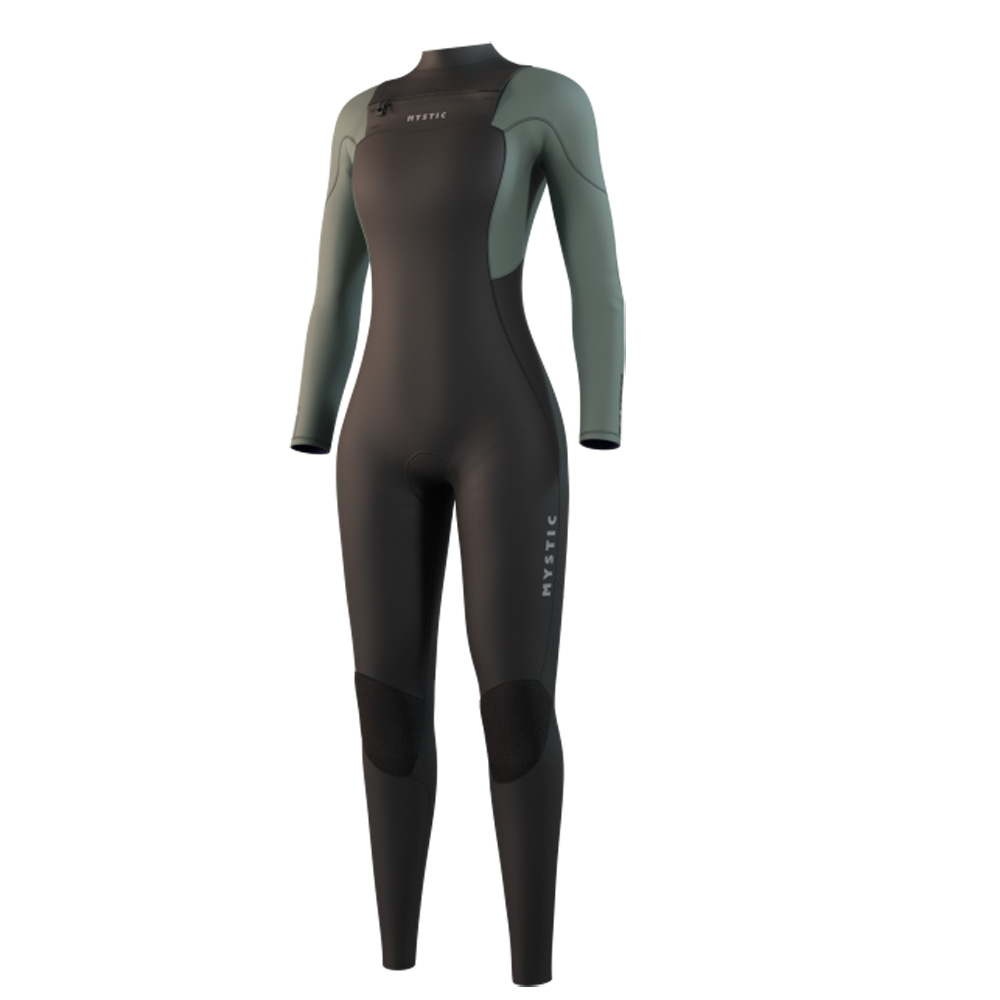 Mystic Star Fullsuit 3/2mm combinaison femme verte avec double fermeture avant foto 1