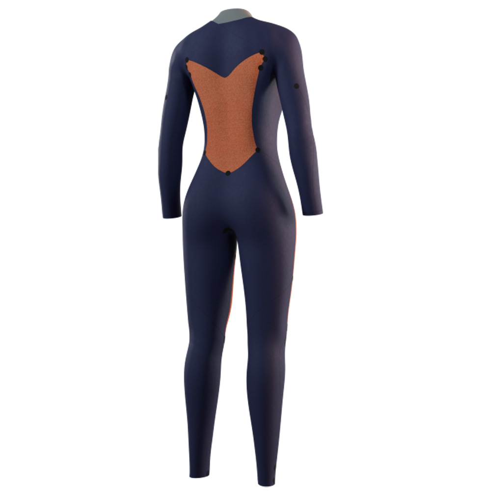 Mystic Star Fullsuit 3/2mm combinaison femme verte avec double fermeture avant 4