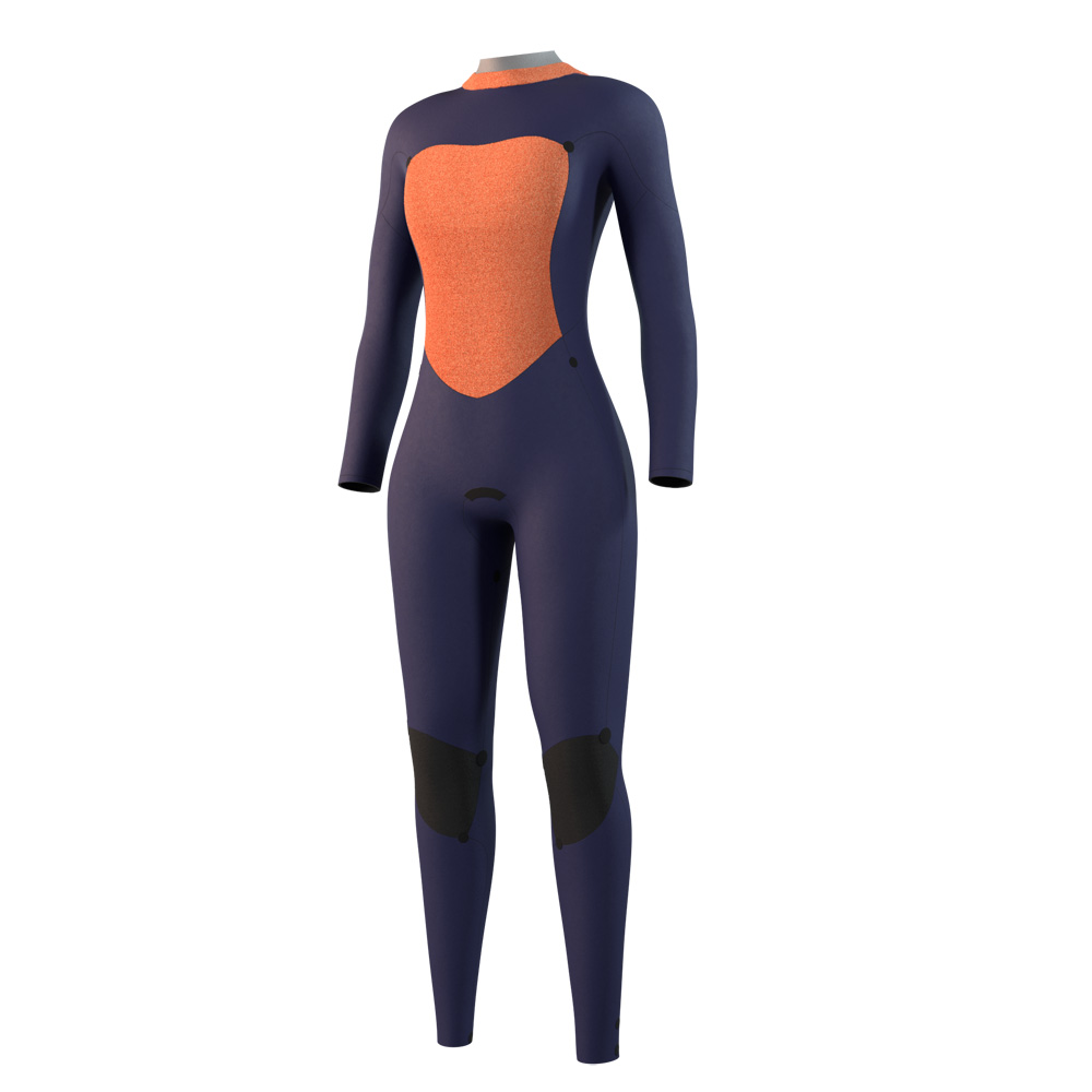 Mystic Star Fullsuit 3/2mm combinaison femme verte avec fermeture dorsale 3
