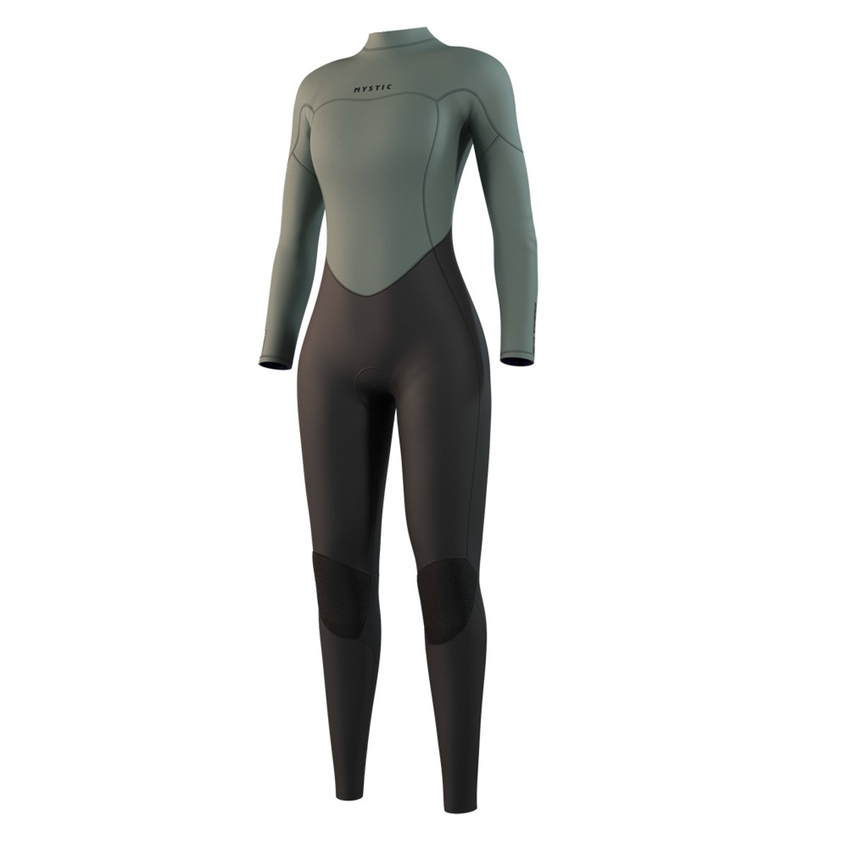 Mystic Star Fullsuit 3/2mm combinaison femme verte avec fermeture dorsale 5
