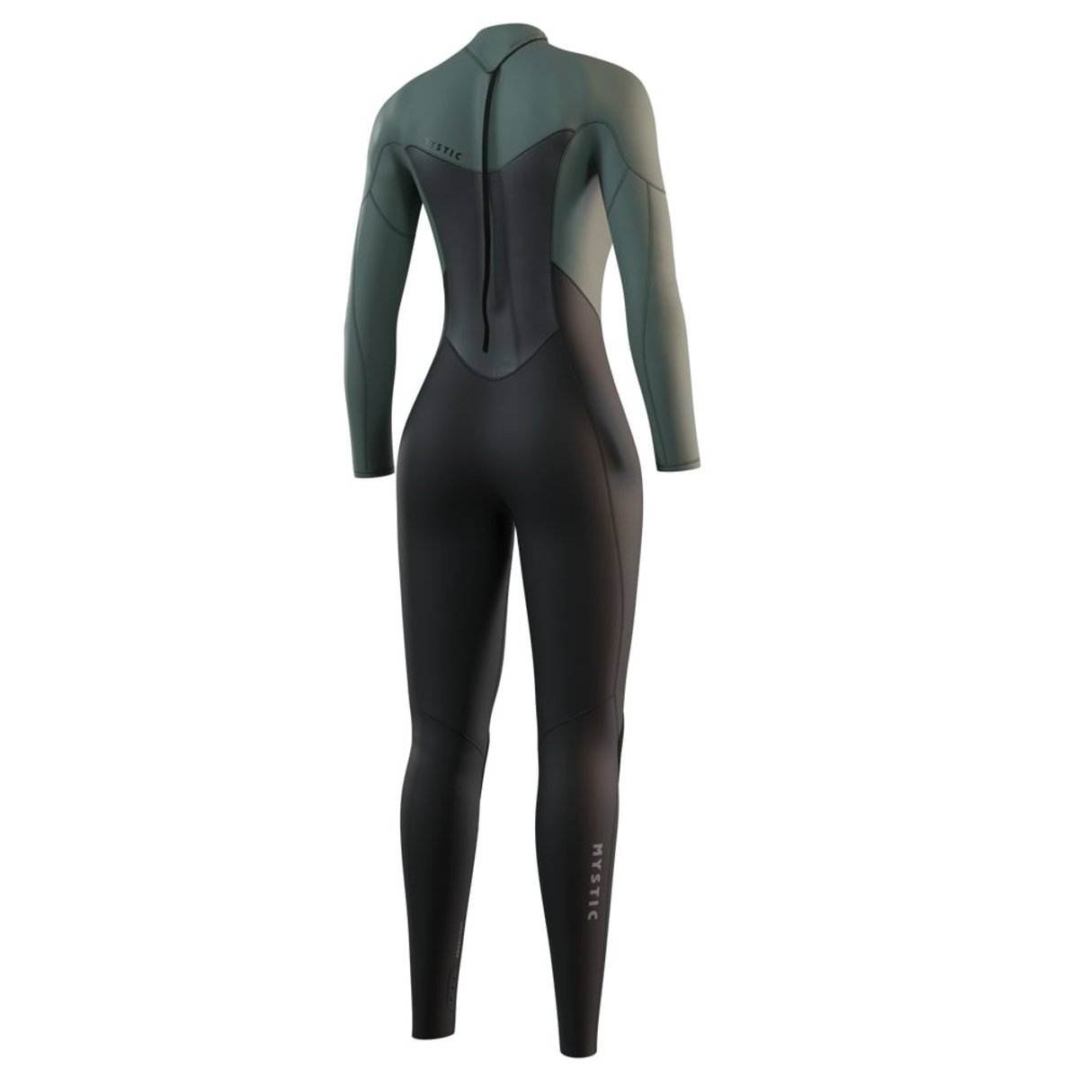 Mystic Star Fullsuit 3/2mm combinaison femme verte avec fermeture dorsale 6
