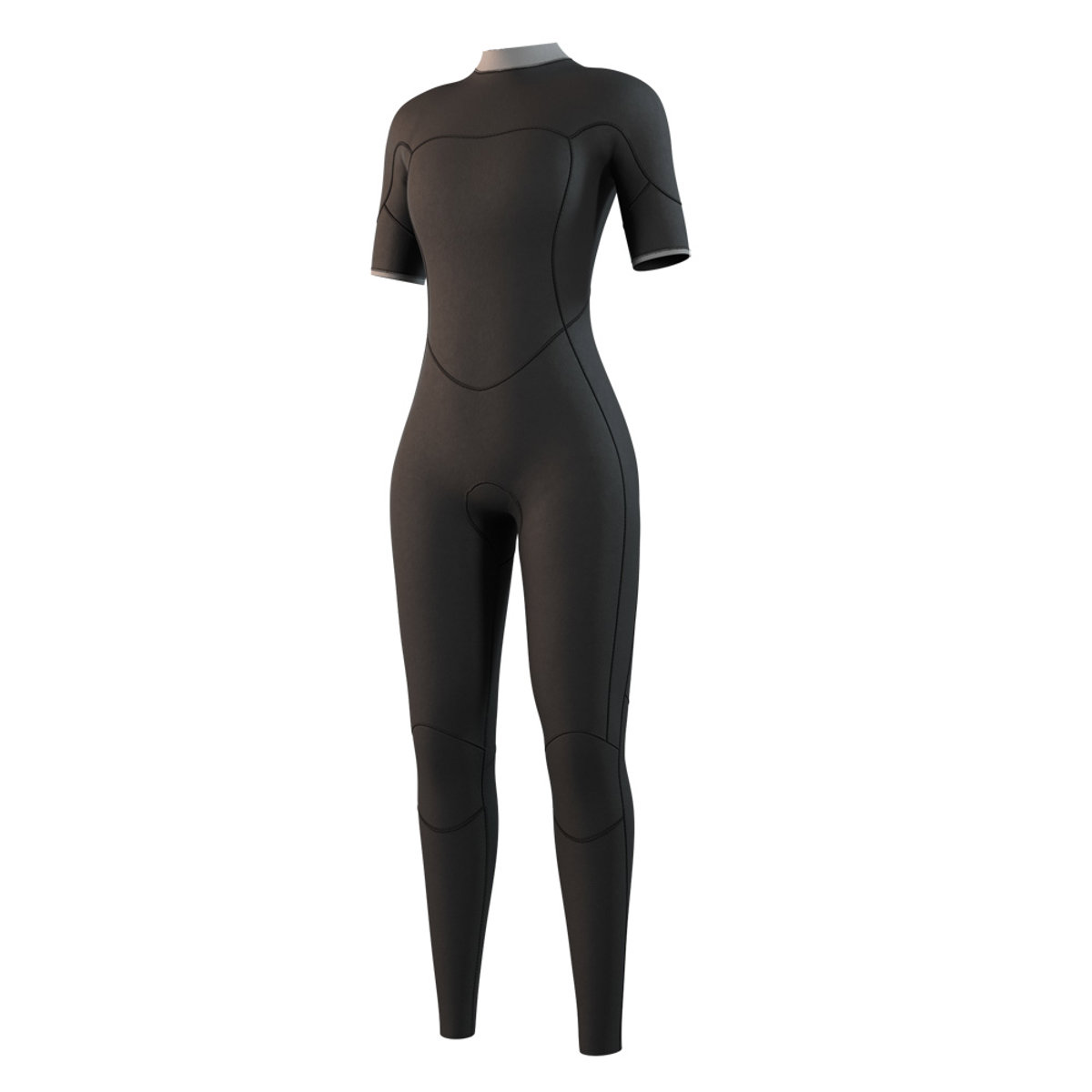 Mystic Brand Shortarm 3/2mm combinaison femme noire avec fermeture dorsale 5