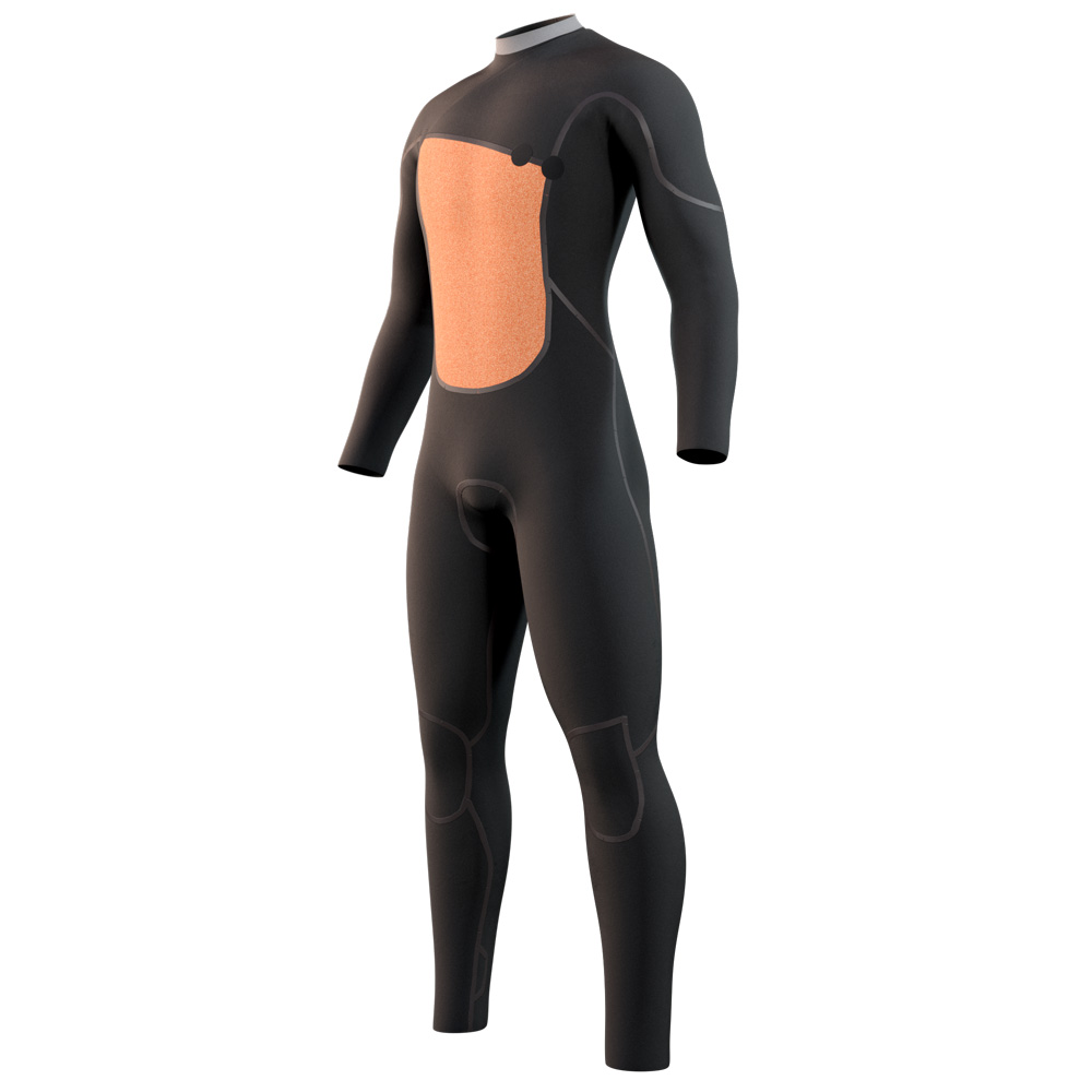 Mystic The One fullsuit 4/3 mm zipfree homme noir 3