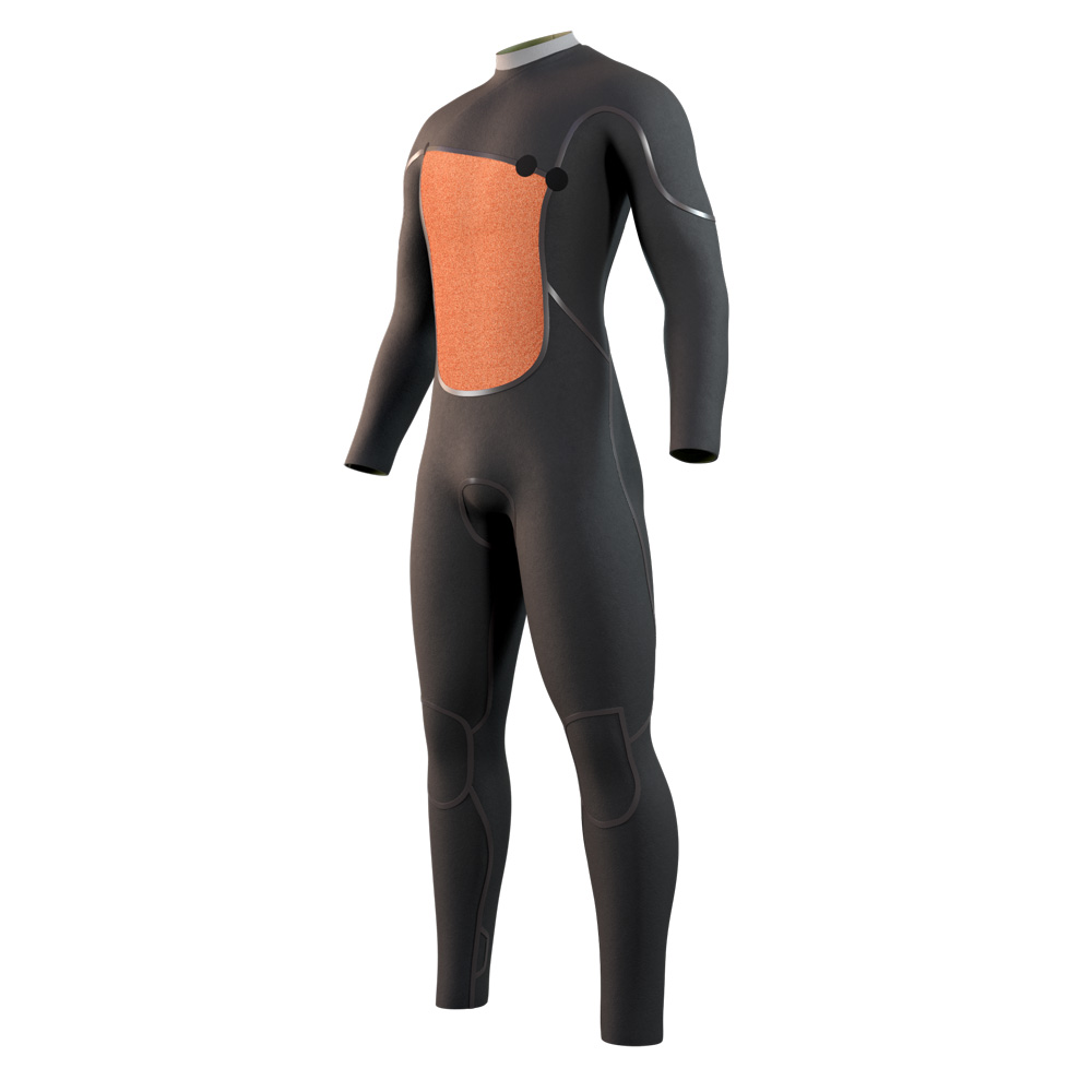 Mystic The One fullsuit 3/2 mm zipfree homme vert 3