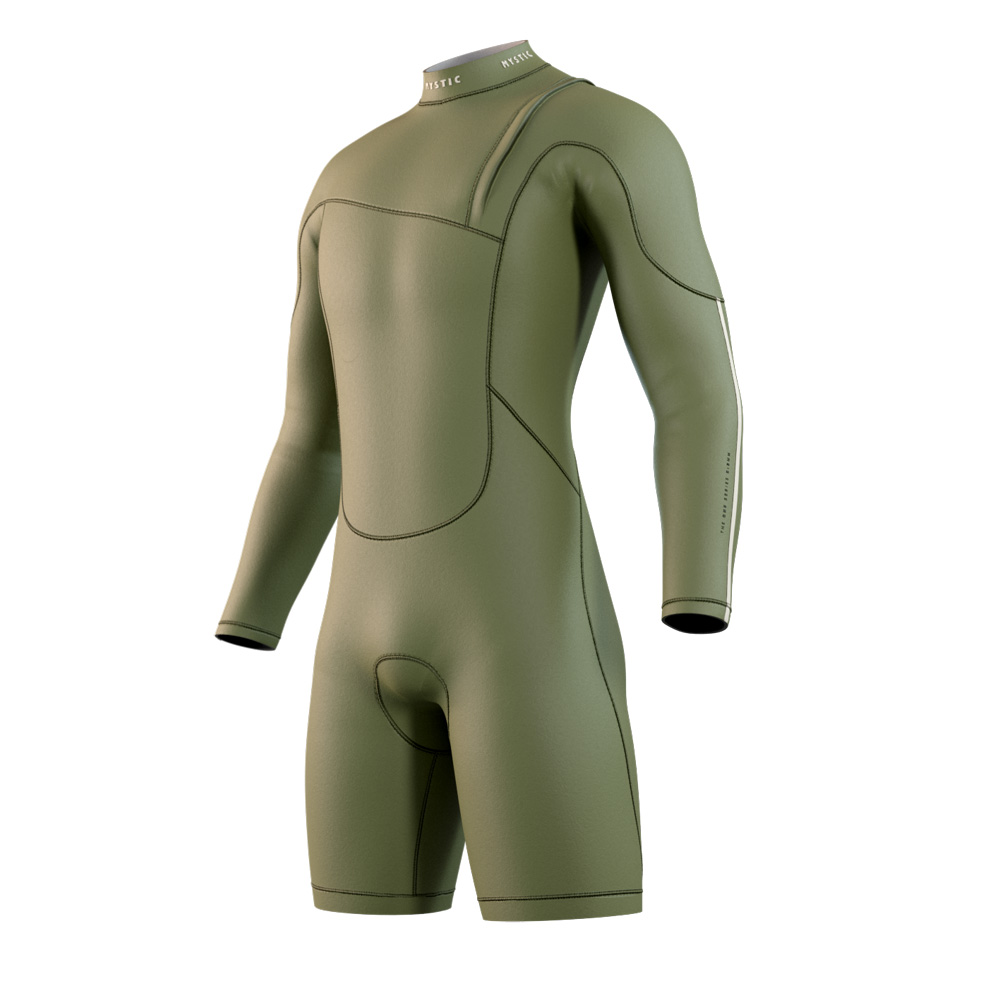 The One longarm shorty 3/2 mm zipfree homme vert