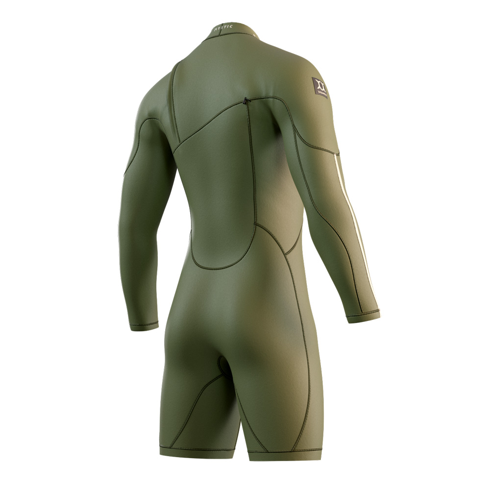 The One longarm shorty 3/2 mm zipfree homme vert