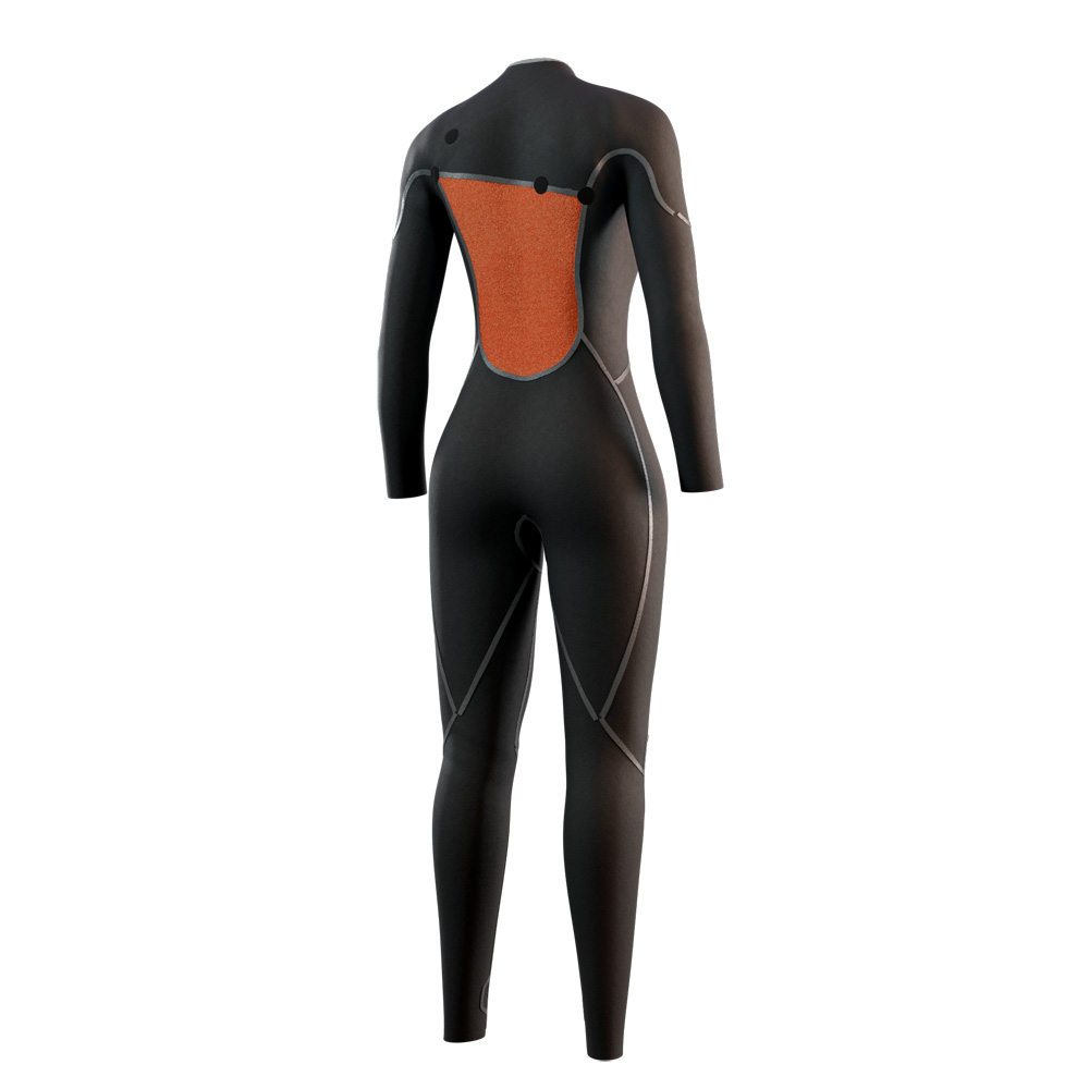 Mystic The One fullsuit 4/3 mm zipfree femme orange 4