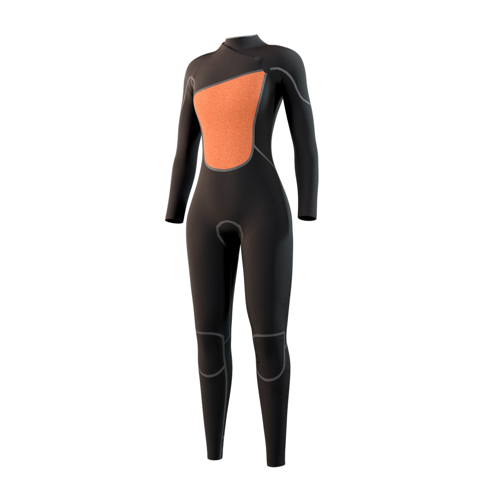 Mystic The One fullsuit 4/3 mm zipfree femme noir 3