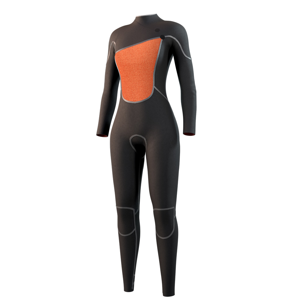 Mystic The One fullsuit 4/3 mm zipfree femme orange 3