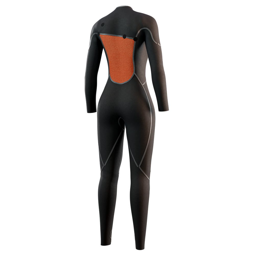 Mystic The One fullsuit 4/3 mm zipfree femme orange 4
