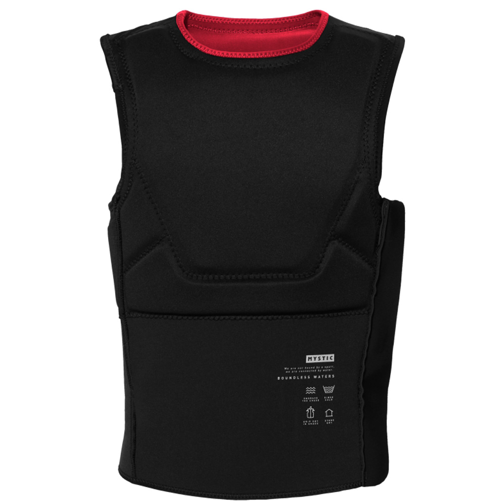 Mystic Solace gilet d'impact homme rouge fermeture latérale 3