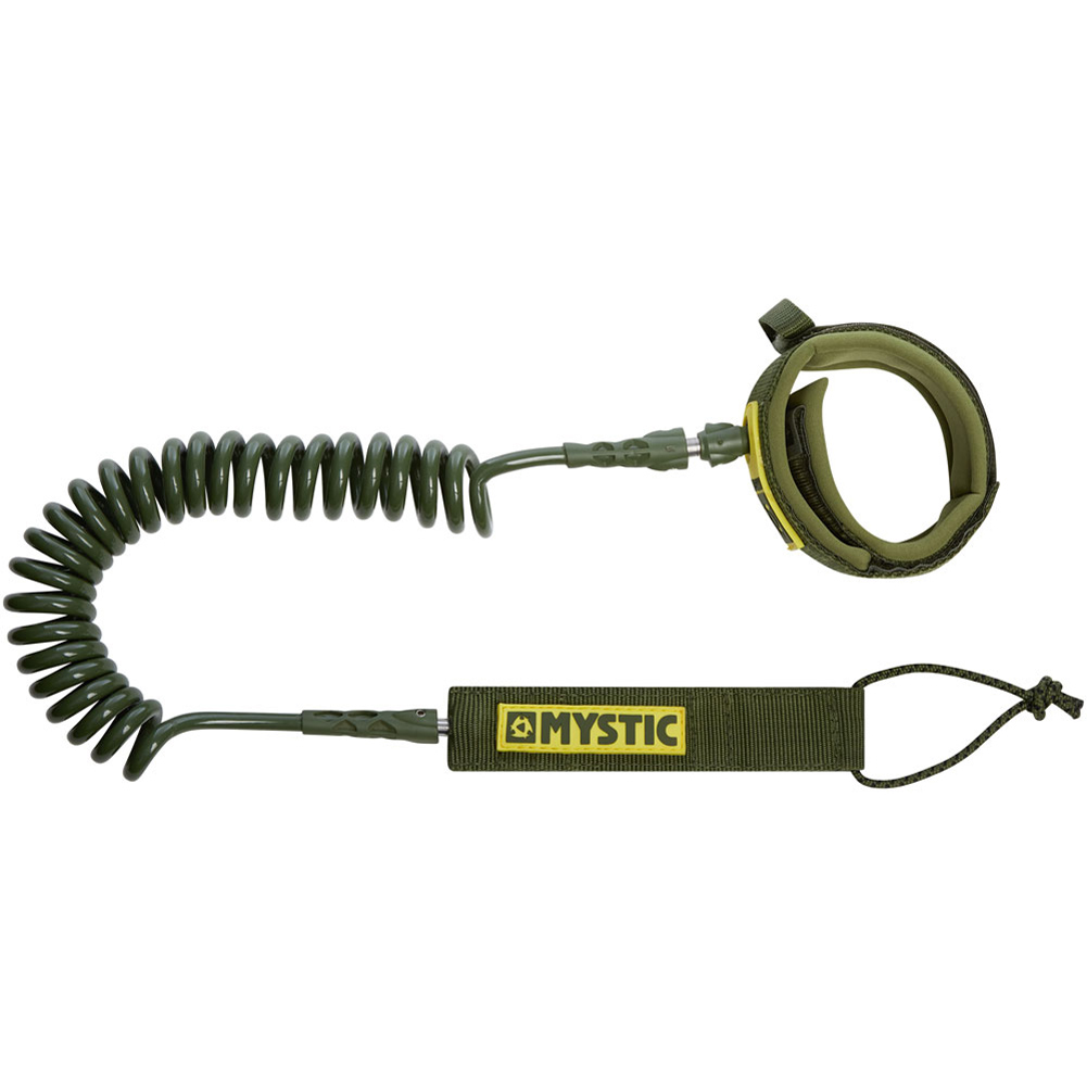 Mystic Coiled board leash dark leaf 2