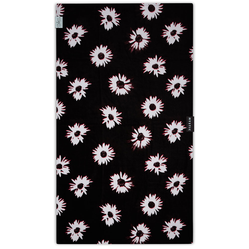 Mystic Serviette Quickdry noir/blanc 2