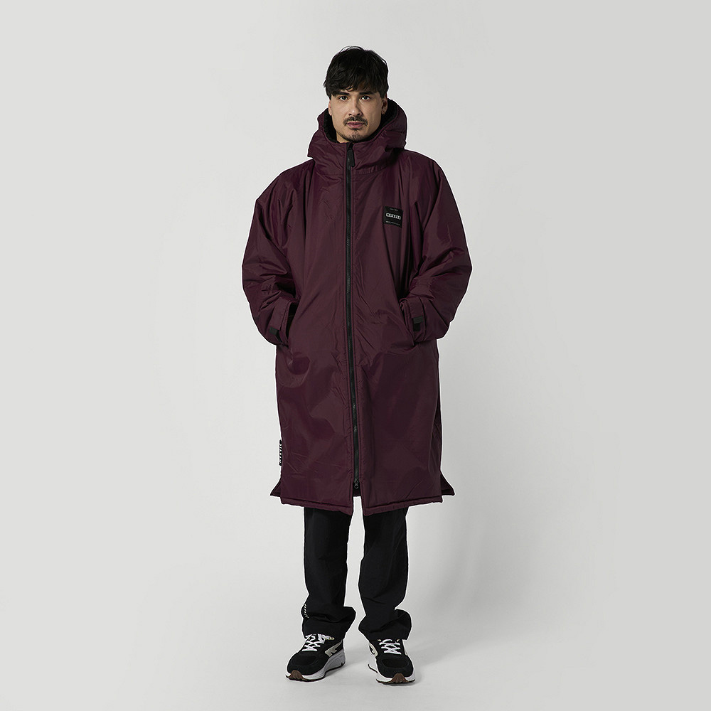 Mystic Explore poncho bordeaux rouge 7