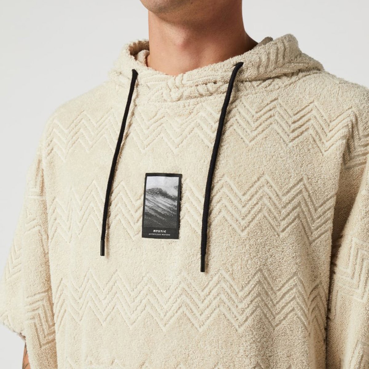 Mystic Jacquard poncho blanc 11