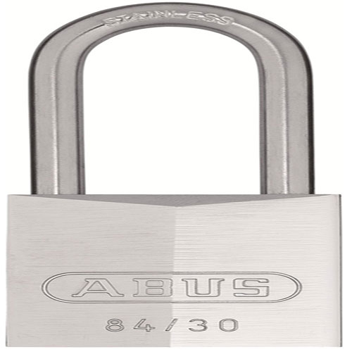 Abus cadenas avec boîtier en laiton chromé et anse en acier inoxydable haute 30mm 2