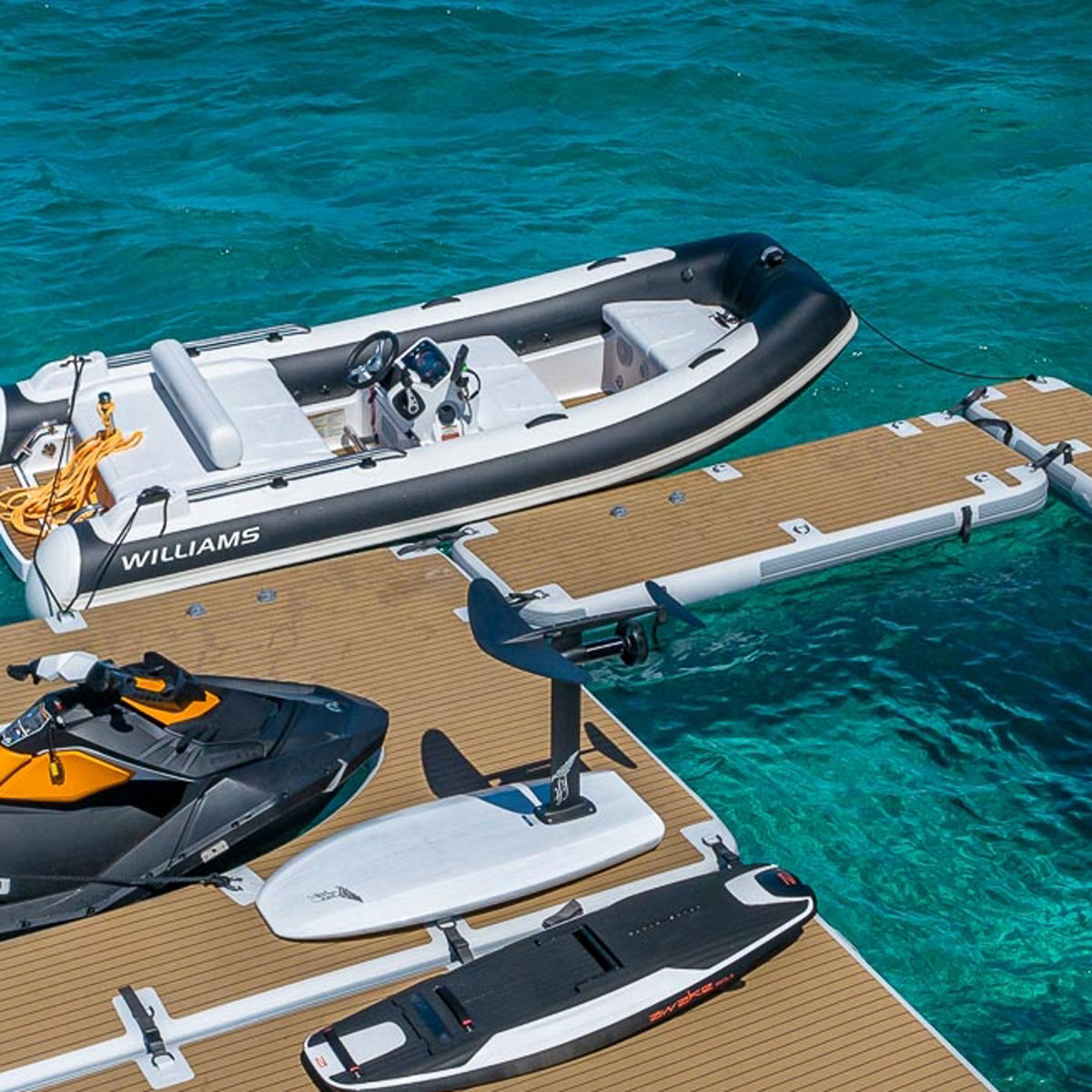 SeaRaft Diamond deck gris small plateforme gonflable 23