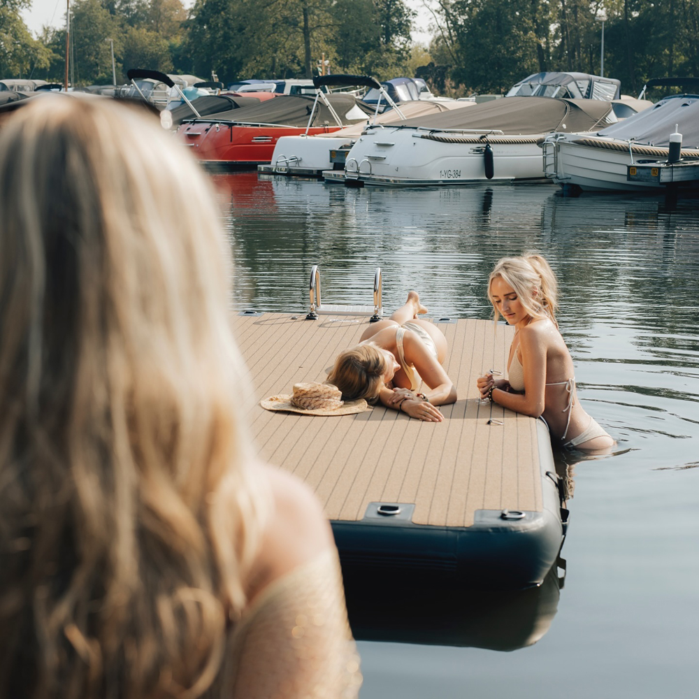 SeaRaft Teak deck noir small plateforme gonflable 5