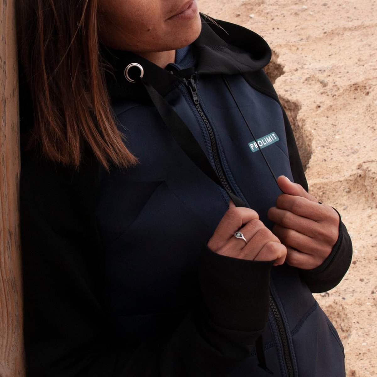 Prolimit sup sweat à capuche pour femmes 1,5 mm noir 5