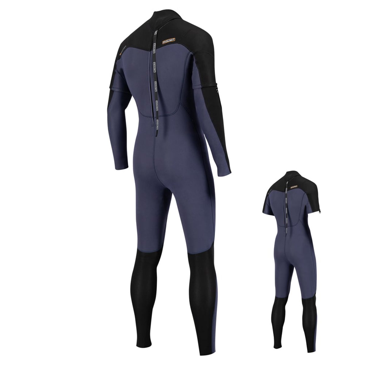 Prolimit Raider fullsuit 3/2 backzip avec manches amovibles combinaison homme navy/noir 7