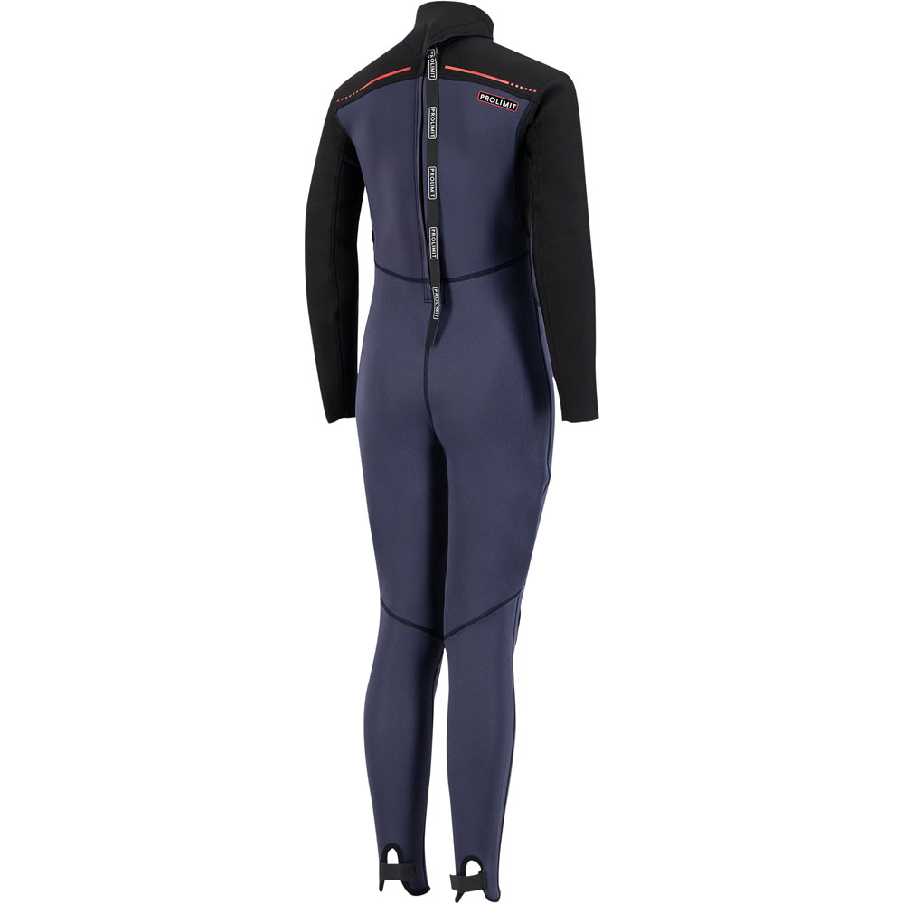 Grommet fullsuit 3/2 backzip combinaison enfant bleu/rouge