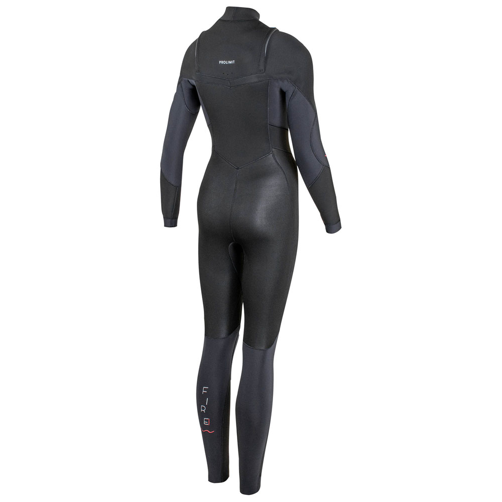 Prolimit Fire steamer Freezip 4/3 mm frontzip combinaison femme noire 2