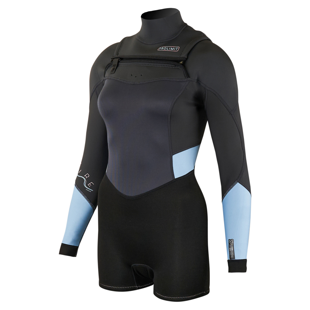 Prolimit Fire longarm shorty Freezip 3/2 mm noir/gris femme 2
