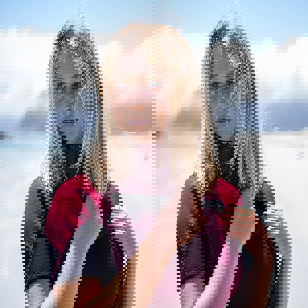 Prolimit Fire shorty Freezip 2/2 mm noir/wine femme 8