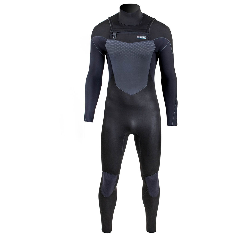 Prolimit Fusion steamer Freezip 4/3 mm frontzip combinaison homme noire 4