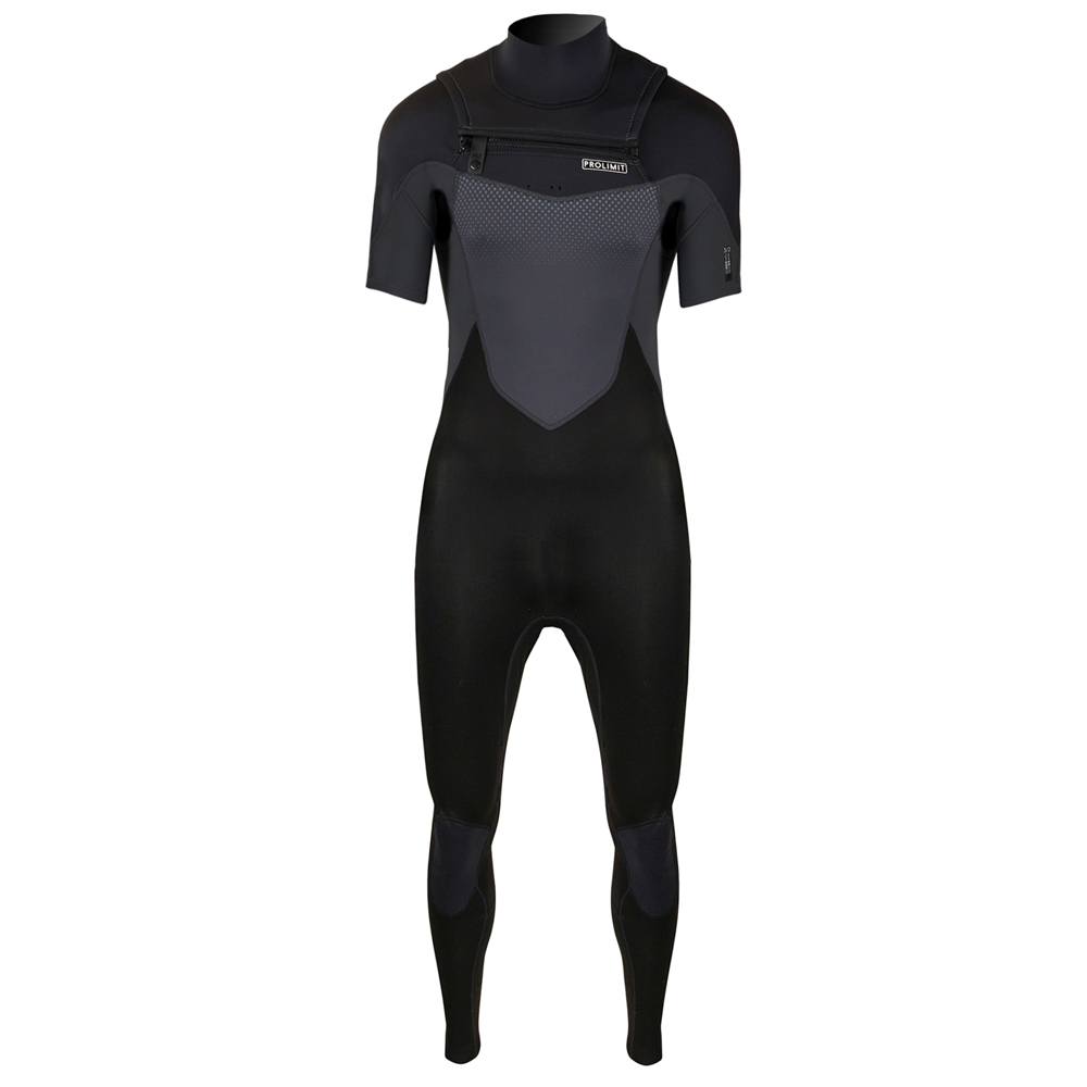 Prolimit Fusion steamer shortarm Freezip frontzip combinaison homme noire foto 1