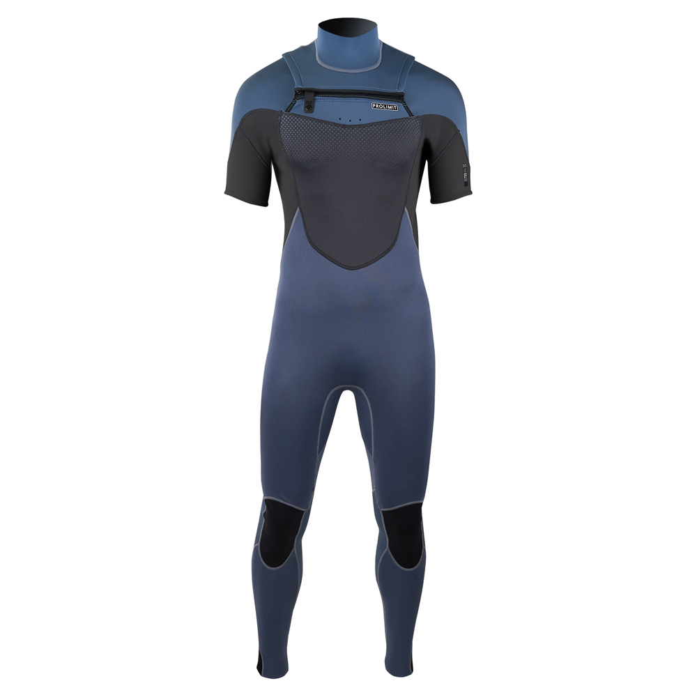 Prolimit Fusion steamer shortarm Freezip frontzip combinaison homme bleue foto 1