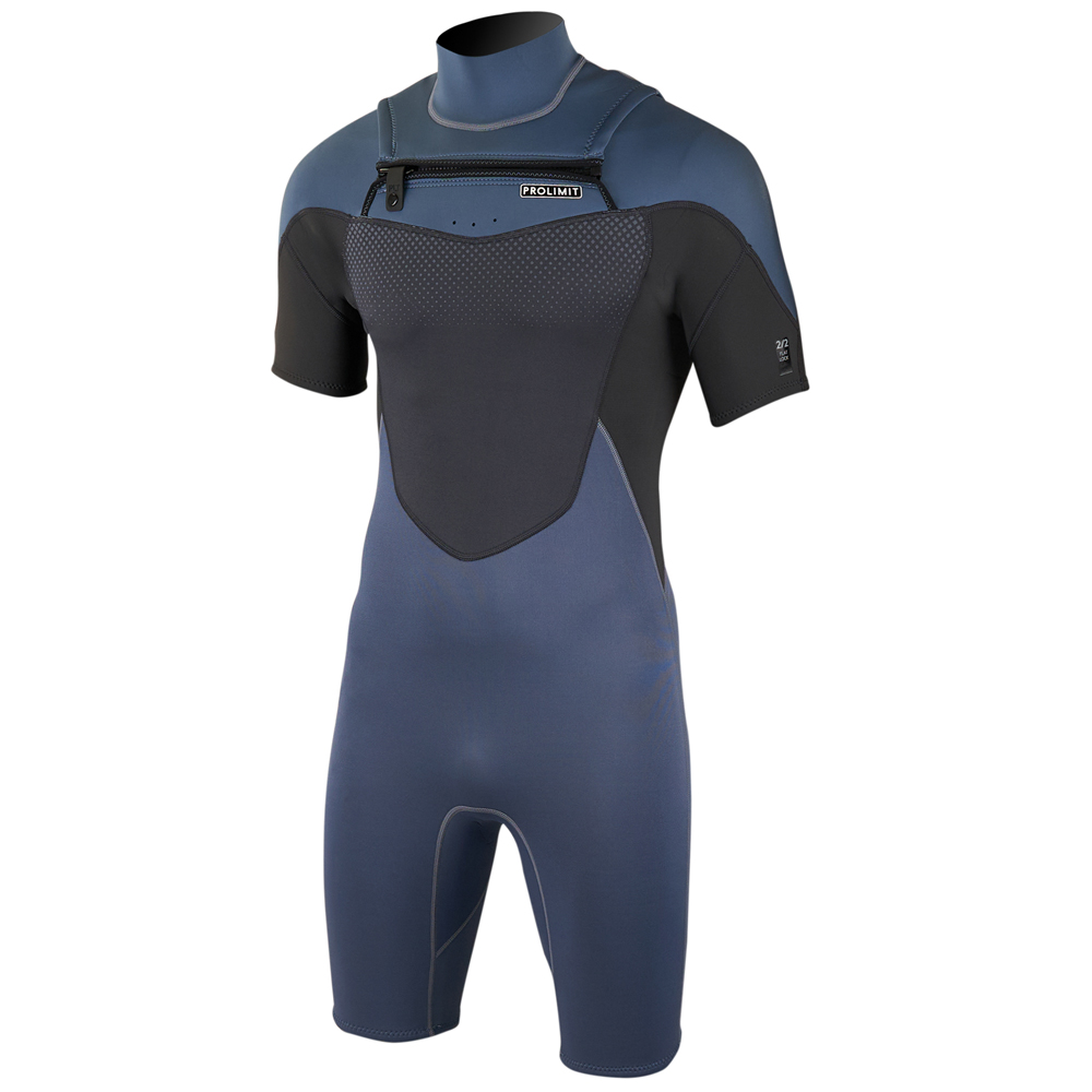 Prolimit Fusion shorty Freezip 2/2 frontzip combinaison homme bleue 2