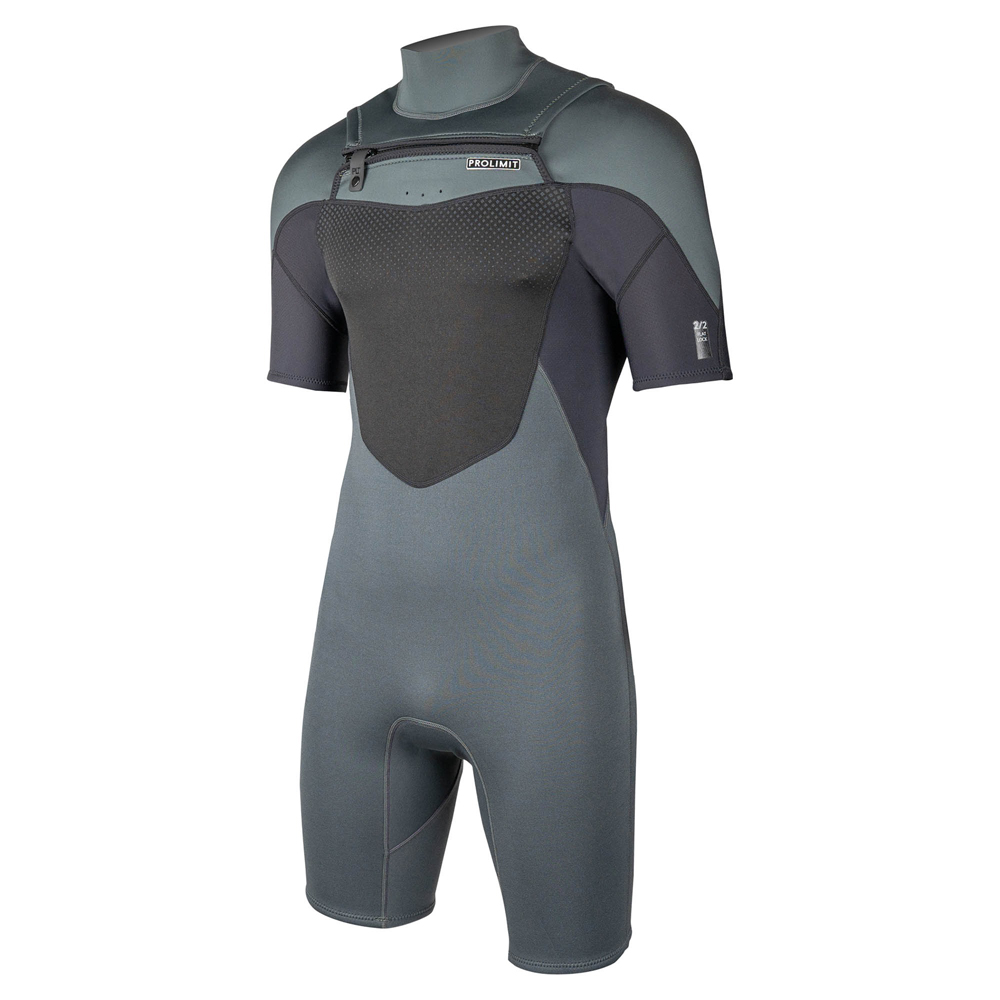 Prolimit Fusion shorty Freezip 2/2 frontzip combinaison homme vert/teal foto 1