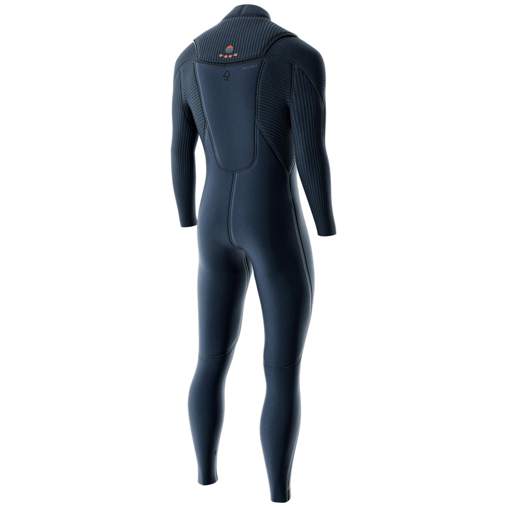 Prolimit Predator steamer 4/3 mm combinaison homme fermeture poitrine bleue 3