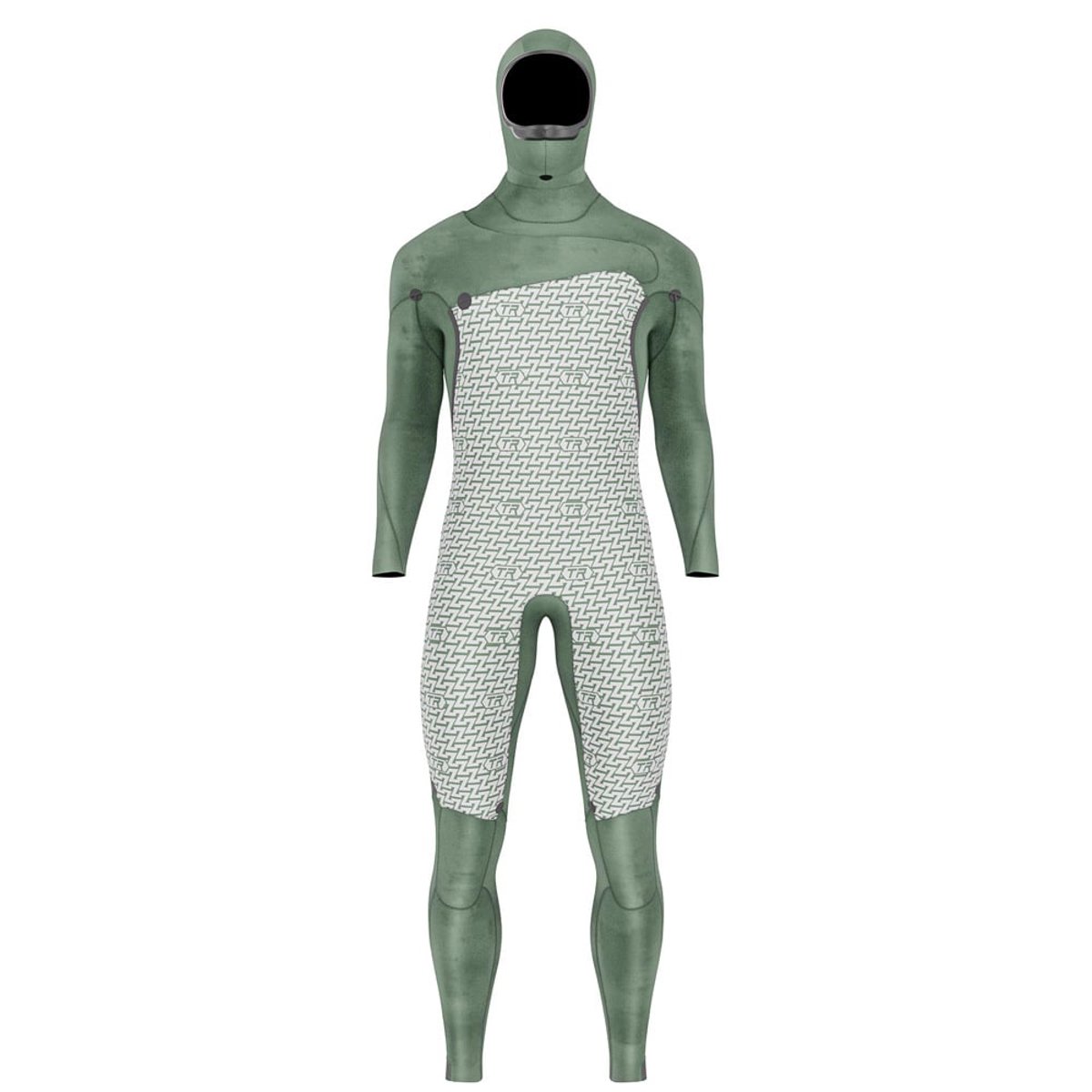 Prolimit Mercury steamer 6/4 mm combinaison homme fermeture poitrine noire avec capuche 10