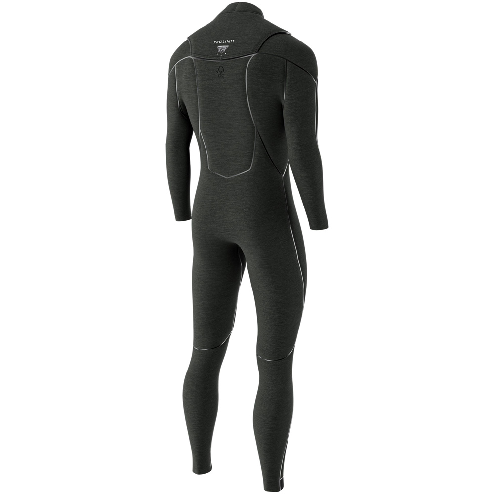 Prolimit Mercury steamer 3/2 mm freezip combinaison homme noire 3