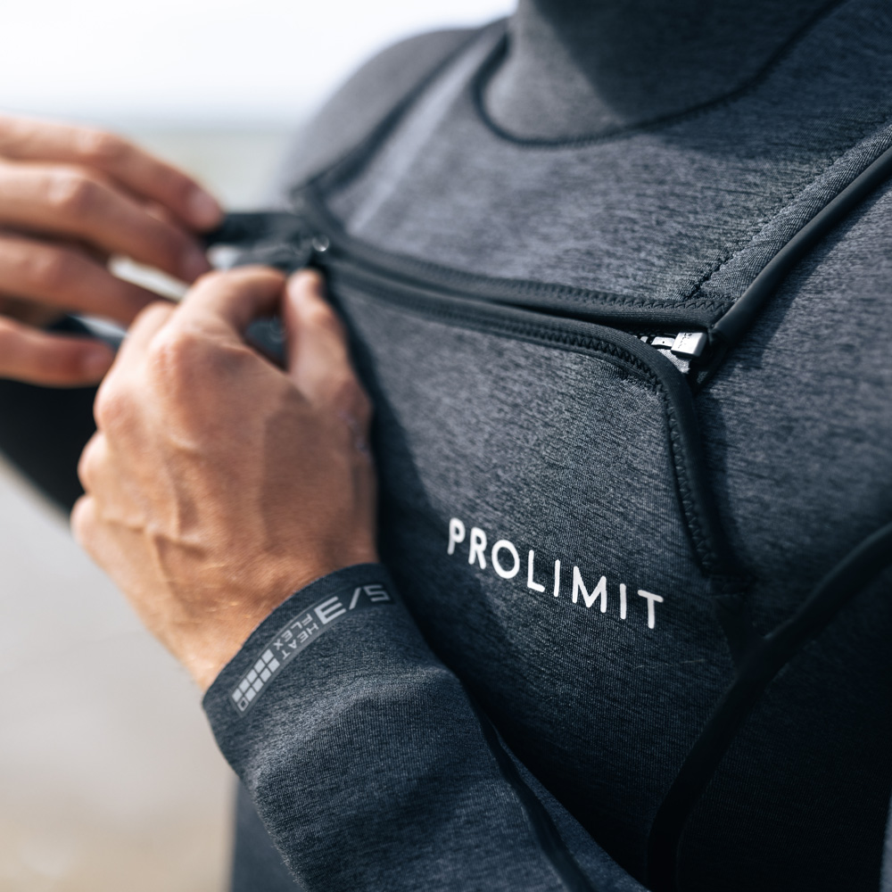 Prolimit Mercury steamer 3/2 mm freezip combinaison homme noire 8