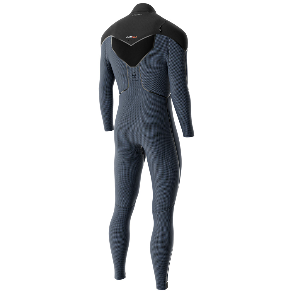 Prolimit Vapor Steamer C-zip 5/4 mm combinaison homme bleue 3