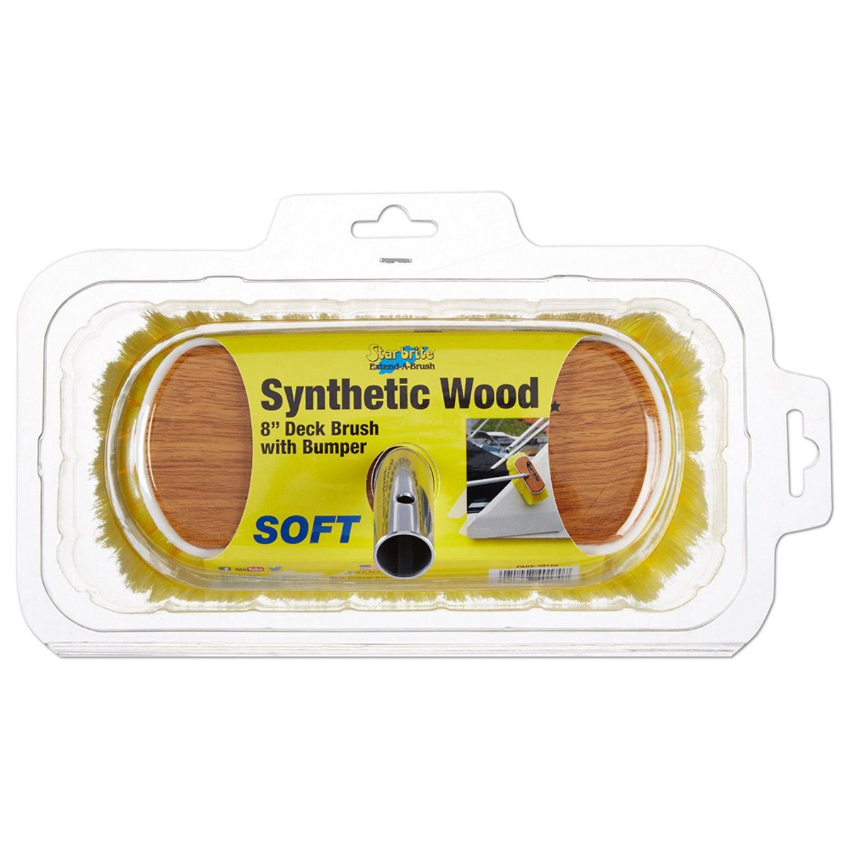 Starbrite brosse en bois synthétique deluxe 20 cm souple 5