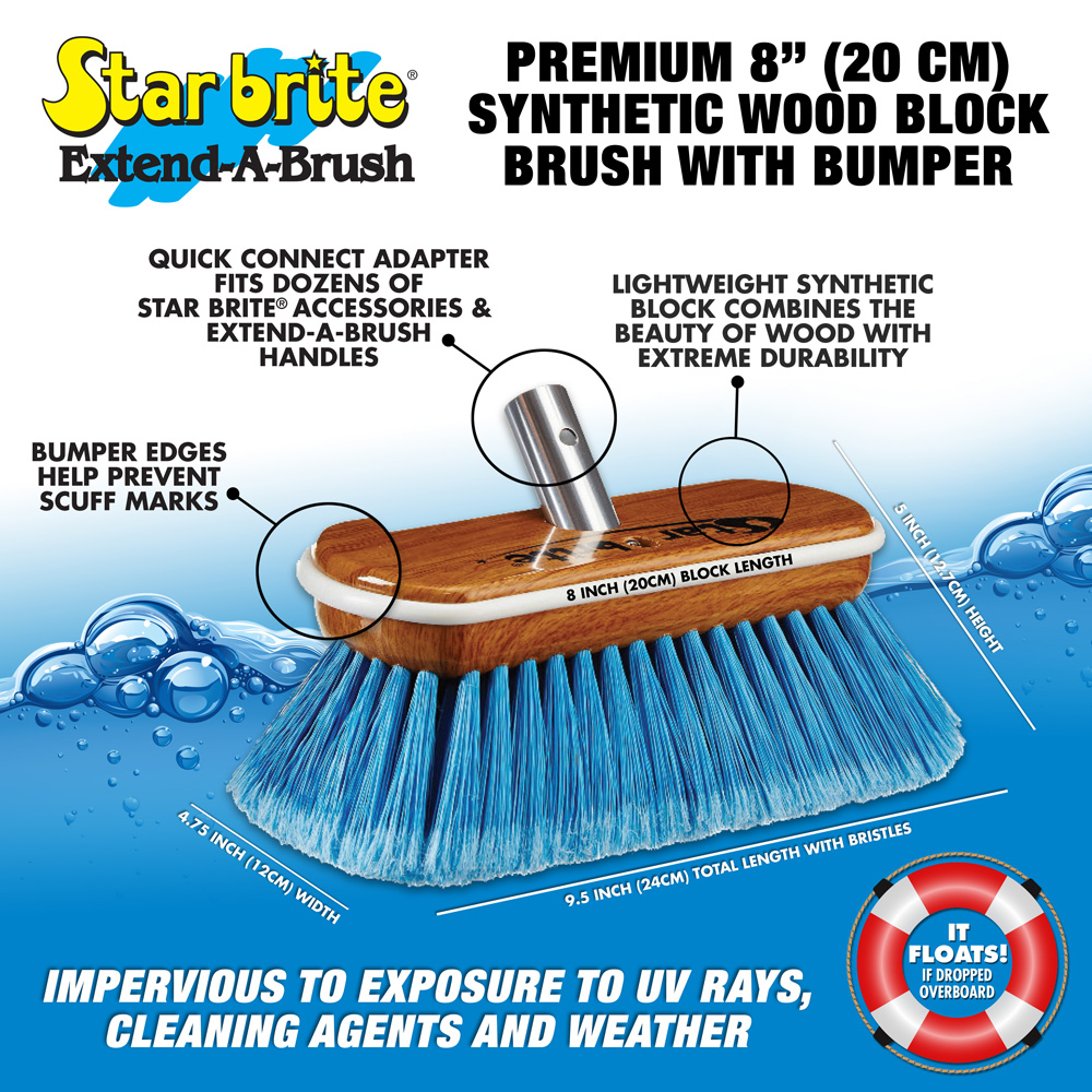 Starbrite brosse en bois synthétique deluxe 20 cm médium 4