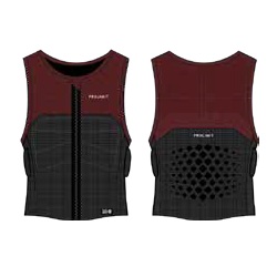 Prolimit Mercury impact shield half padded homme rouge foncé 2