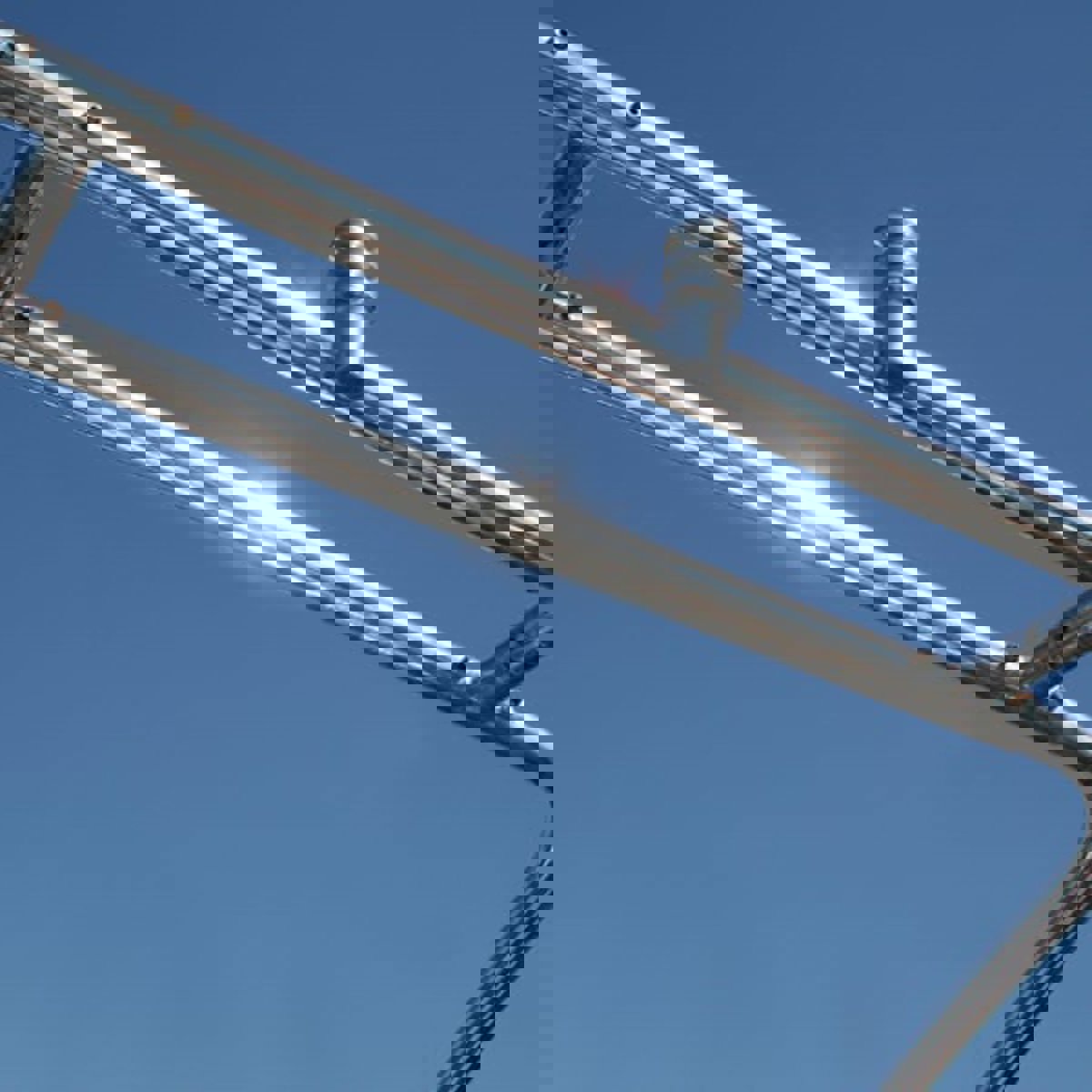 barre supérieure 1.3 anodisée pour tour de wakeboard