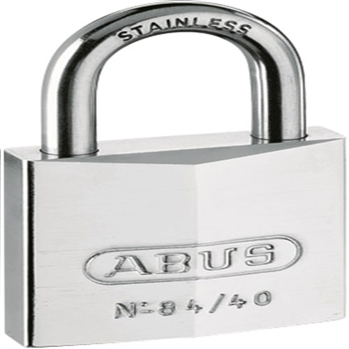 Abus cadenas avec boîtier en laiton chromé et anse en acier inoxydable 40mm foto 1