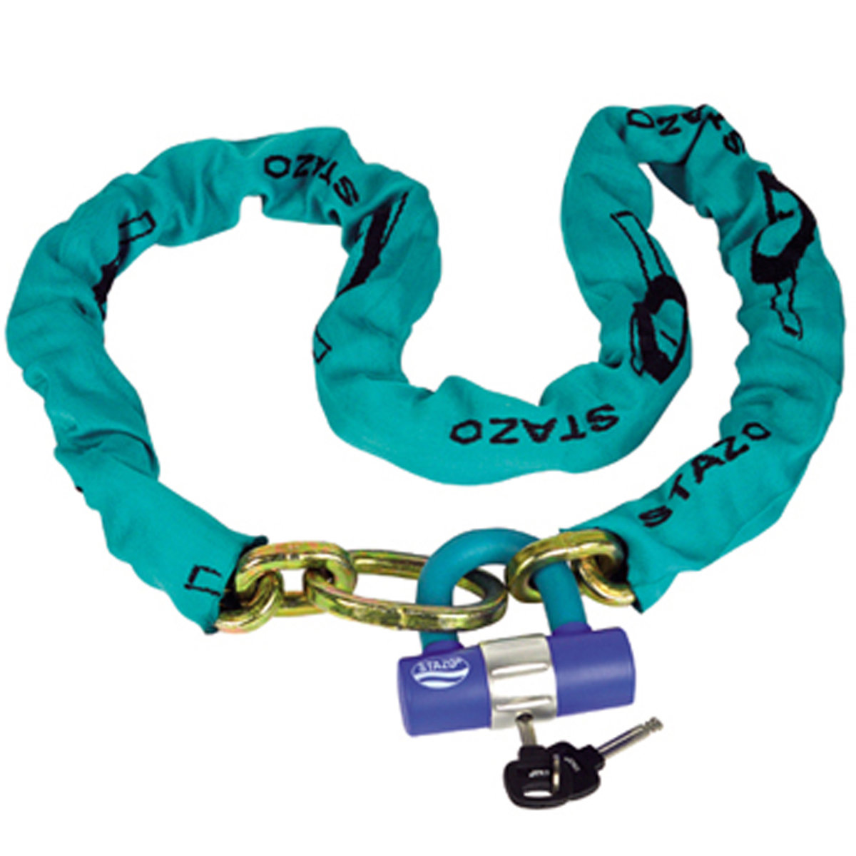 Stazo Combinaison cadenas-chaîne 1,5m 3