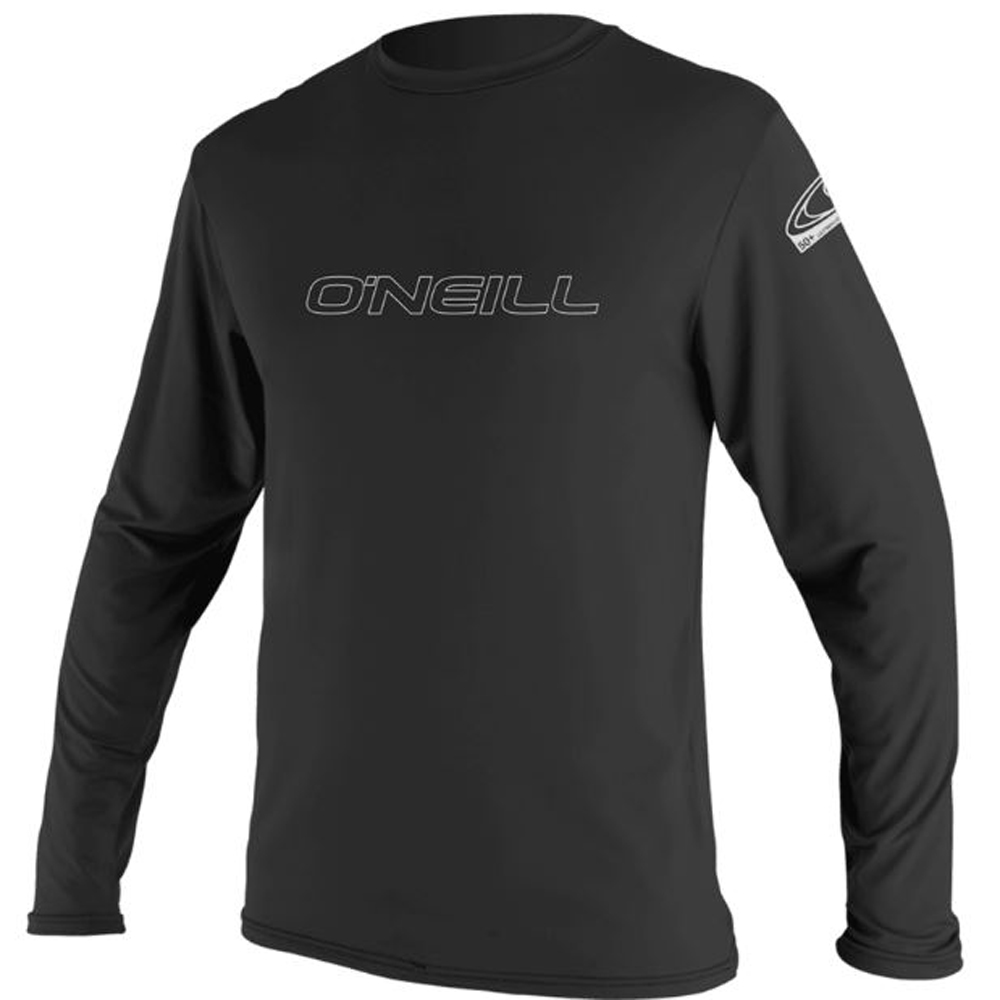 Maillot de protection UV à manches longues pour hommes noir