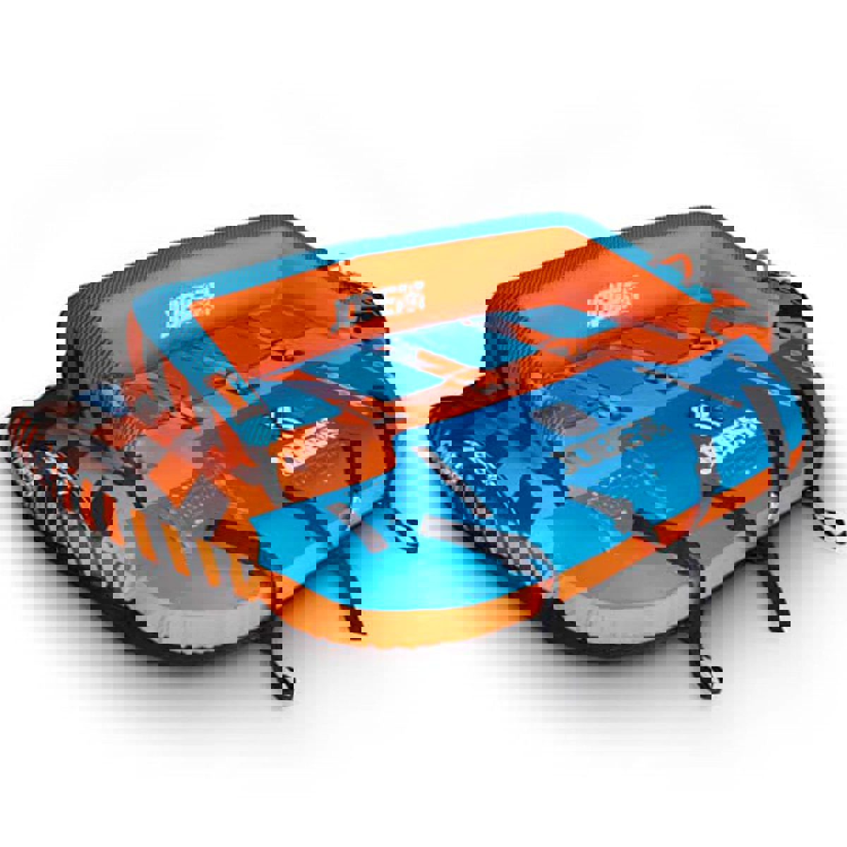 Heavy Duty sonar funtube 4 personnes bleu-orange