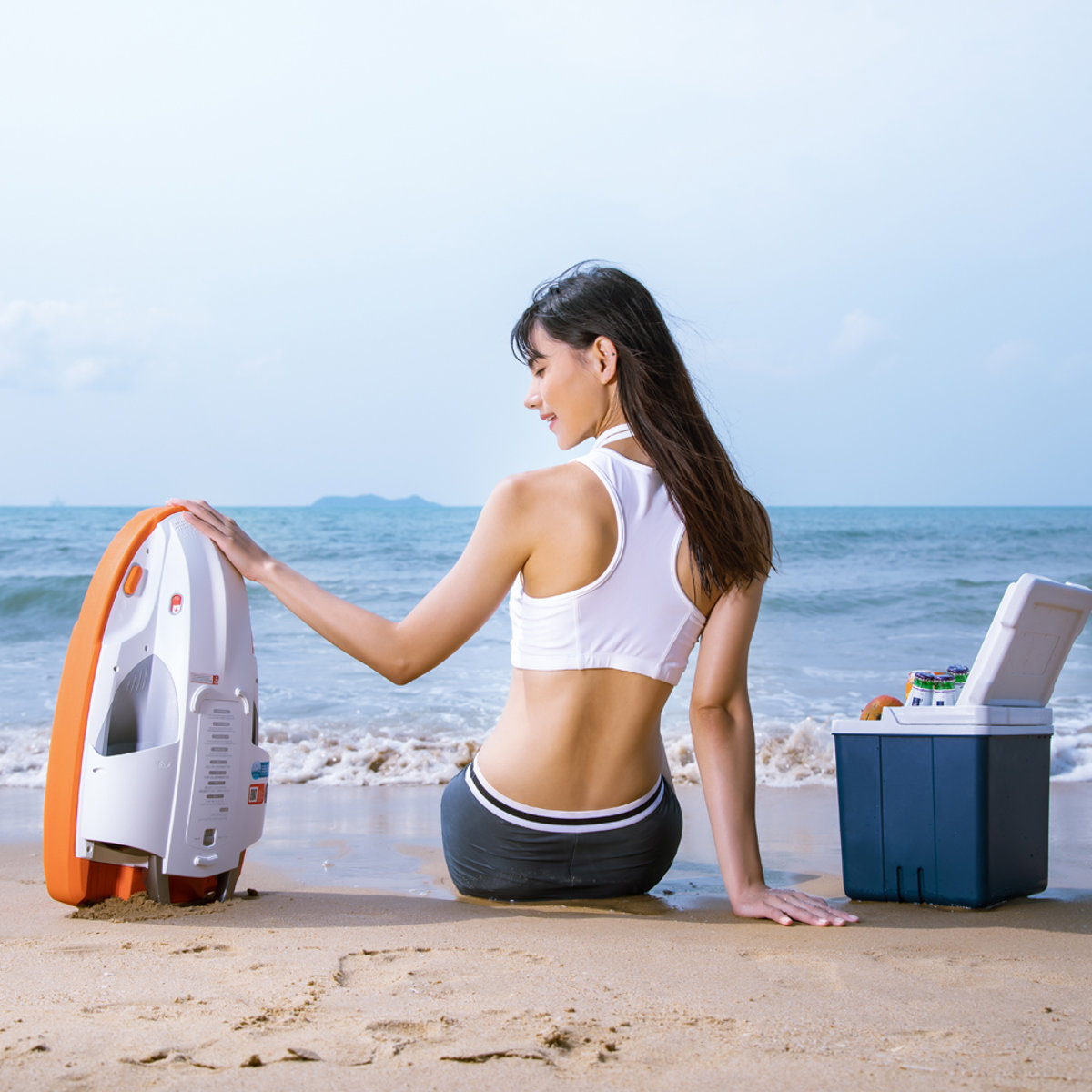 Sublue Swii kickboard orange 19