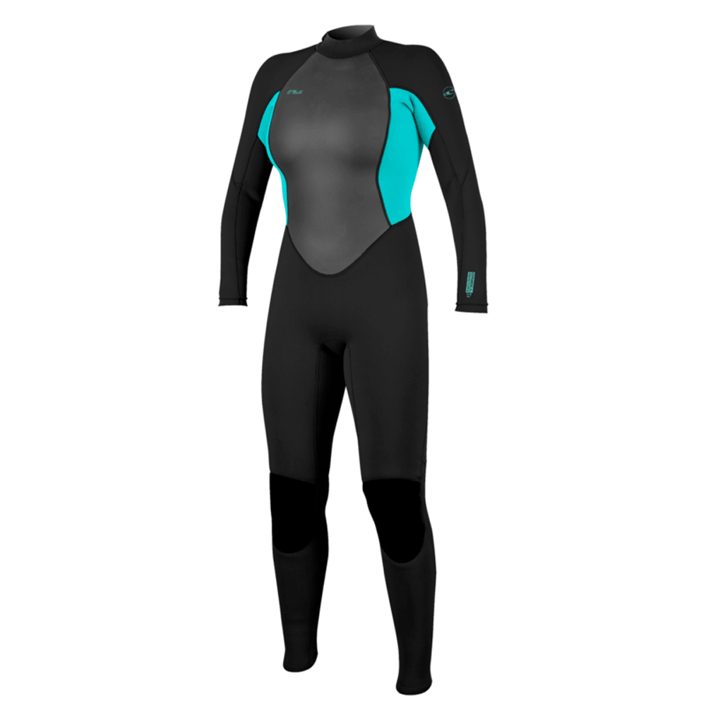 Oneill Reactor 2 fullsuit 3/2 mm femme noir/bleu fermeture arrière foto 1